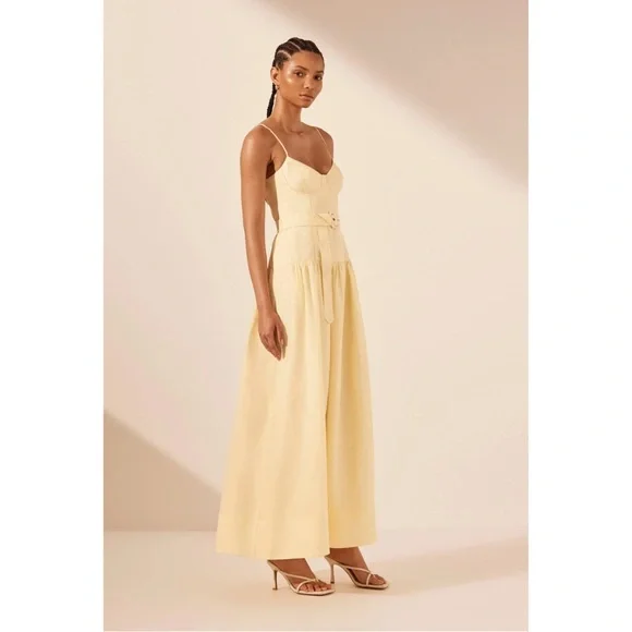 Shona Joy Limon Panelled Bustier Maxi Dress - US 4 *BNWT* - Picture 5 of 13